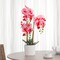 Fake Flowers with Vase, Faux Orchid, Artificial Flowers in Vase, Fake Orchid Fake Plant, Artificial Orchids, Fake Flowers for Decoration in Vase, Fake Orchid, Orquideas Artificiales Grandes - Pink